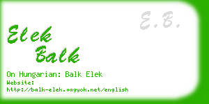 elek balk business card